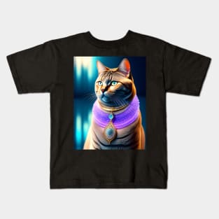 Galactic British Shorthair Kids T-Shirt